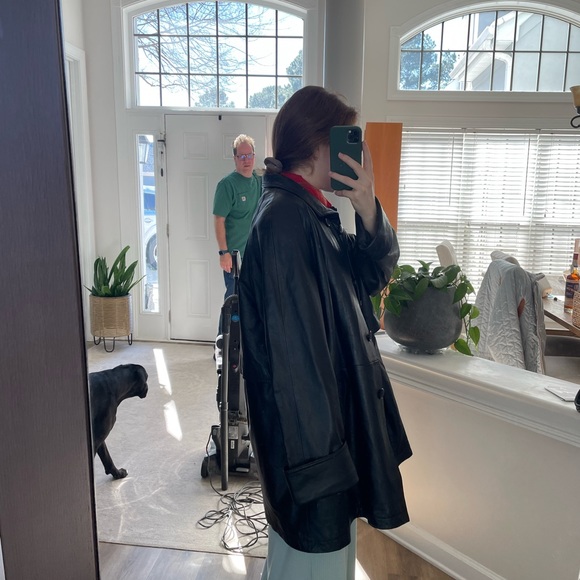 Vintage Pano Sereti Leather Coat - Picture 4 of 5